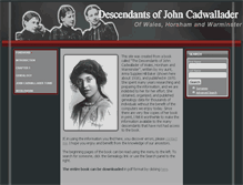 Tablet Screenshot of cadwalladertree.org